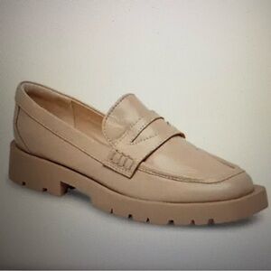 EUC Dolce Vita Elias Tan Chunky Lug Sole Penny Loafers Women’s Size 7